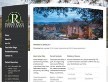 Tablet Screenshot of indianridgeapts.com